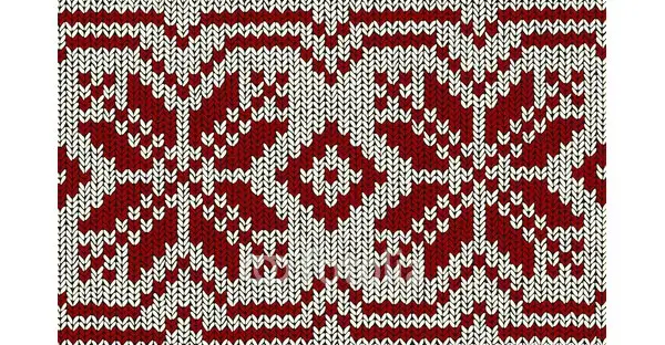 Motif de tricot norvégien Selburose