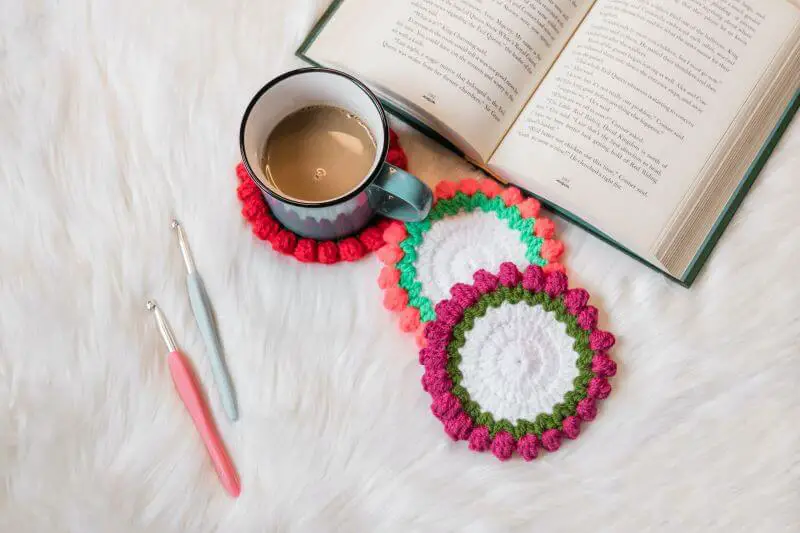 Sous-tasse à café au crochet